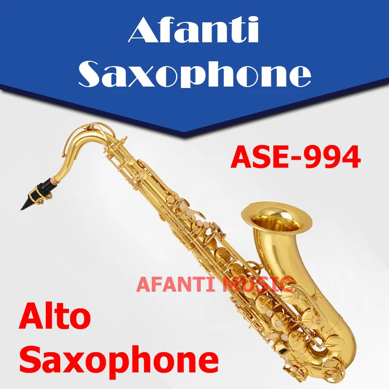 Музыкальный Bb-тон Afanti/латунный корпус/альт-саксофон с золотой отделкой (ASE-994)
Музыкальный Bb-тон Afanti/латунный корпус/альт-саксофон с золотой отделкой (ASE-994)