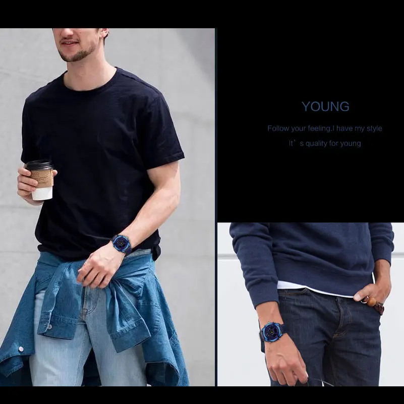 BOAMIGO Brand Men Sports Watches man blue Leather LED Digital Quartz Wristwatches 30m Water Resistant Gift Clock Reloj Hombre
BOAMIGO Brand Men Sports Watches man blue Leather LED Digital Quartz Wristwatches 30m Water Resistant Gift Clock Reloj Hombre