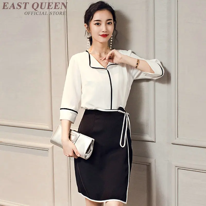 High quality women summer skirts suits elegant three-quarter sleeve v-neck blouse shirt tops and solid tunic skirts AA3458 F
High quality women summer skirts suits elegant three-quarter sleeve v-neck blouse shirt tops and solid tunic skirts AA3458 F