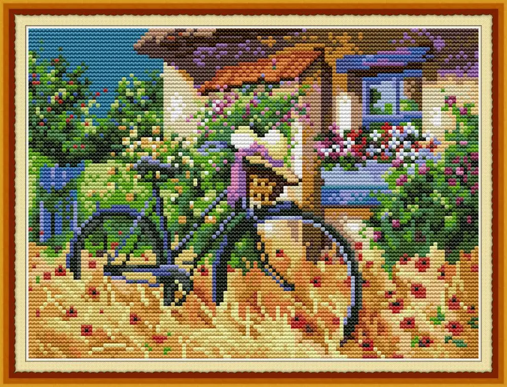 Bicycle cross stitch kit aida 14ct 11ct count print canvas cross stitches needlework embroidery DIY handmade
Bicycle cross stitch kit aida 14ct 11ct count print canvas cross stitches needlework embroidery DIY handmade