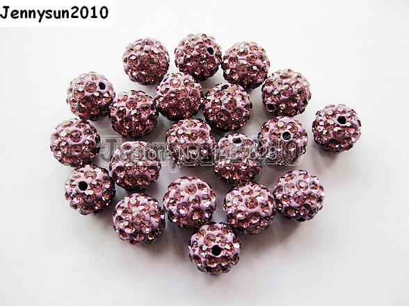 12mm Light Ame-thyst Top Quality Czech Crystal Rhinestones Pave Clay Round Disco Ball Spacer Beads For Jewelry 100pcs / Pack
12mm Light Ame-thyst Top Quality Czech Crystal Rhinestones Pave Clay Round Disco Ball Spacer Beads For Jewelry 100pcs / Pack