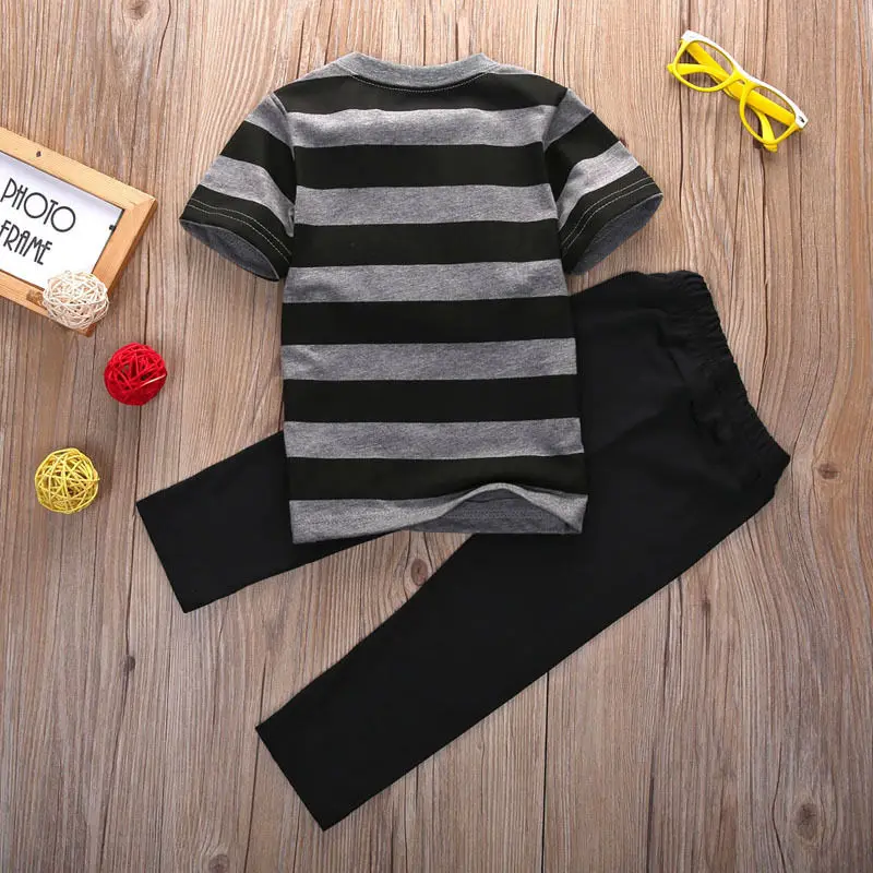 NEW Newborn Toddler Kids Baby Boys Summer Outfits Striped T-shirt Tops+Long Pants 2pcs Casual Boys Clothes Set
NEW Newborn Toddler Kids Baby Boys Summer Outfits Striped T-shirt Tops+Long Pants 2pcs Casual Boys Clothes Set