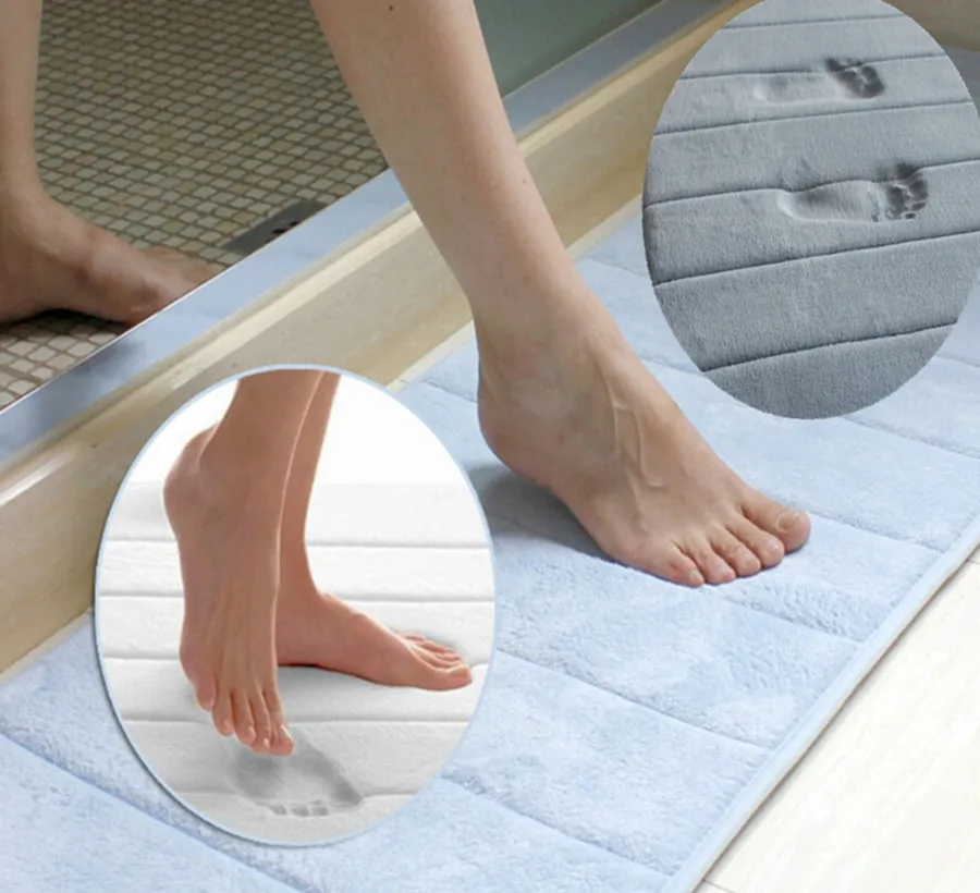 New 2015 Hot Memory Foam Bath Mat Absorbent Slip-resistant Pad Bathroom Mats | Дом и сад