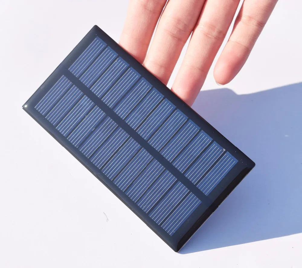 Xinpuguang 5pcs 1W 6V Mini Solar Panel Epoxy Resin DIY Cell Module PCB for 3.7V Battery Toy LED Light Education Kit Charge | Электроника