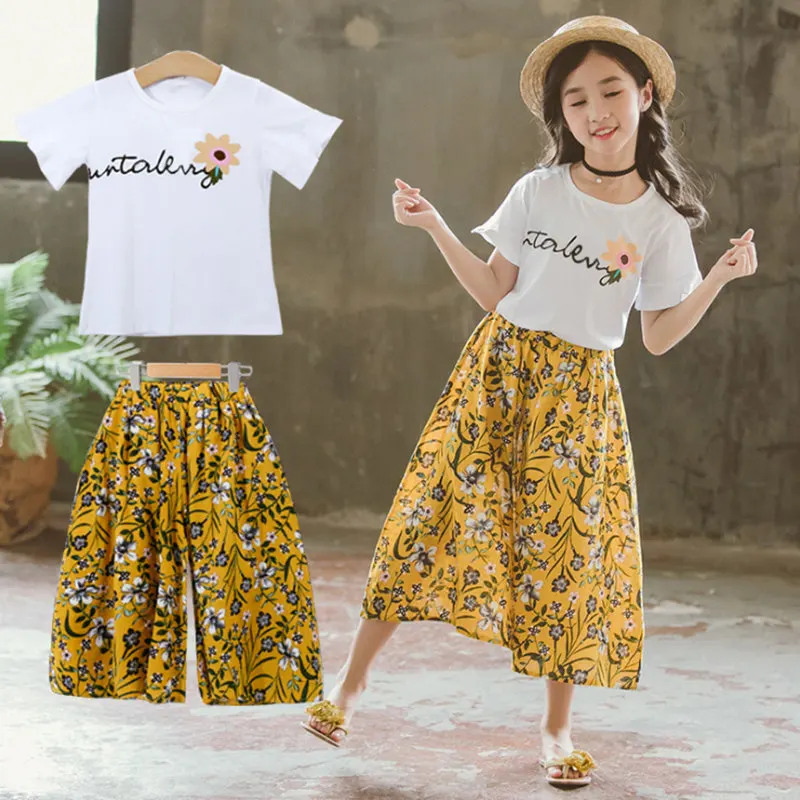 2019 Summer Girls Clothes Sets Baby Girl Short Sleeve Shirt Top+Shorts Suits Kids Clothing Printed Children's Clothes 2pcs
2019 Summer Girls Clothes Sets Baby Girl Short Sleeve Shirt Top+Shorts Suits Kids Clothing Printed Children's Clothes 2pcs