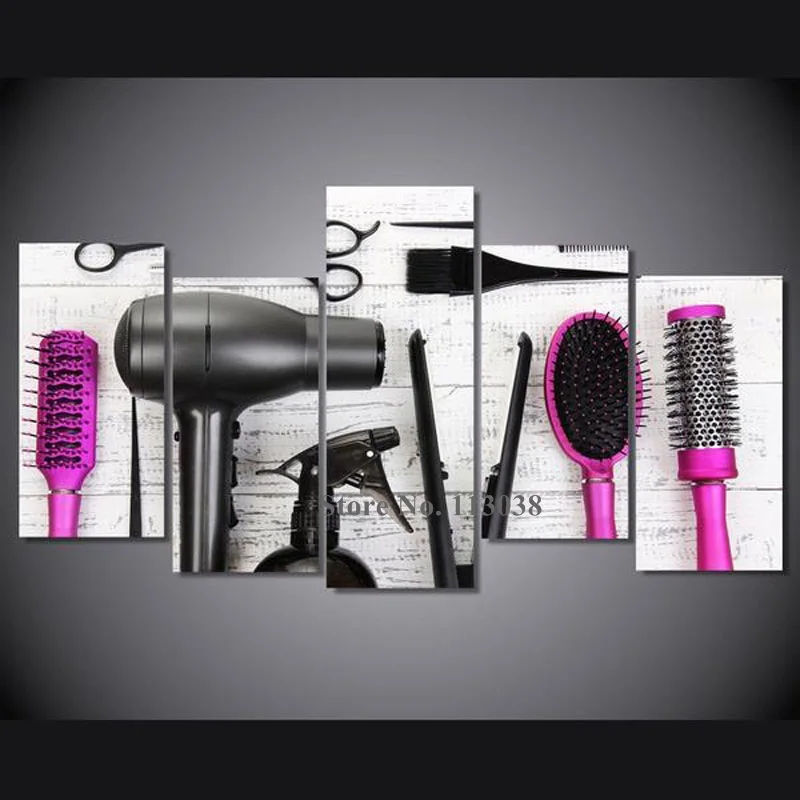 Hot Selling New Fashion Makeups Printing Wall Pictures 5 Pieces Set Hair Device Printed Canvas Painting Home Decor Poster
Hot Selling New Fashion Makeups Printing Wall Pictures 5 Pieces Set Hair Device Printed Canvas Painting Home Decor Poster