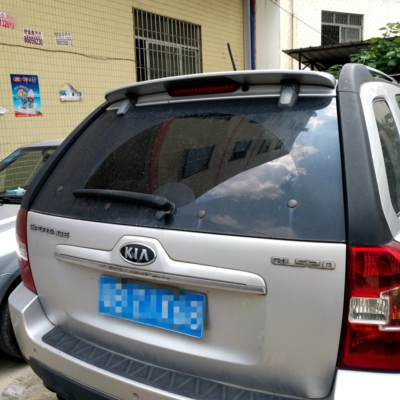 Для Kia Sportage 2007 2013 спойлер высокого качества ABS Материал заднее крыло автомобиля