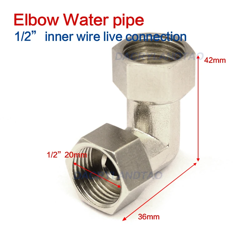 1pcs DN15 1/2 inner wire live connection Brass/Nickel Plated Elbow Water Pipe Connector Quick Coupling Fitting
1pcs DN15 1/2 inner wire live connection Brass/Nickel Plated Elbow Water Pipe Connector Quick Coupling Fitting