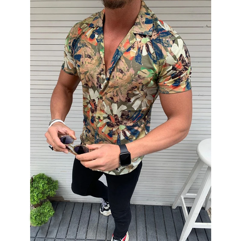 Mens Beach Hawaiian Shirts Print Palm Leaf Summer Short Sleeve Shirt Slim High Quality Male Casual Cotton Button Down Camisa 3XL
Mens Beach Hawaiian Shirts Print Palm Leaf Summer Short Sleeve Shirt Slim High Quality Male Casual Cotton Button Down Camisa 3XL
