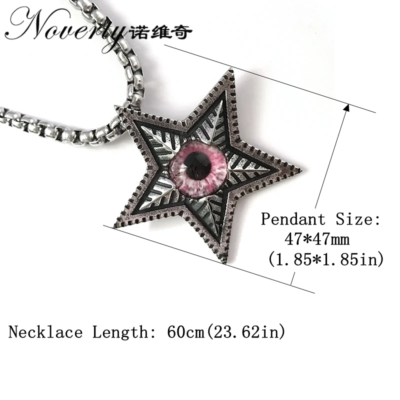 Romantic Men Star Titanium Domineering Evil Eye Retro Fashion Pendant Necklace Hip-hop Rock Punk Cool Style Gifts ZMXL016
Romantic Men Star Titanium Domineering Evil Eye Retro Fashion Pendant Necklace Hip-hop Rock Punk Cool Style Gifts ZMXL016