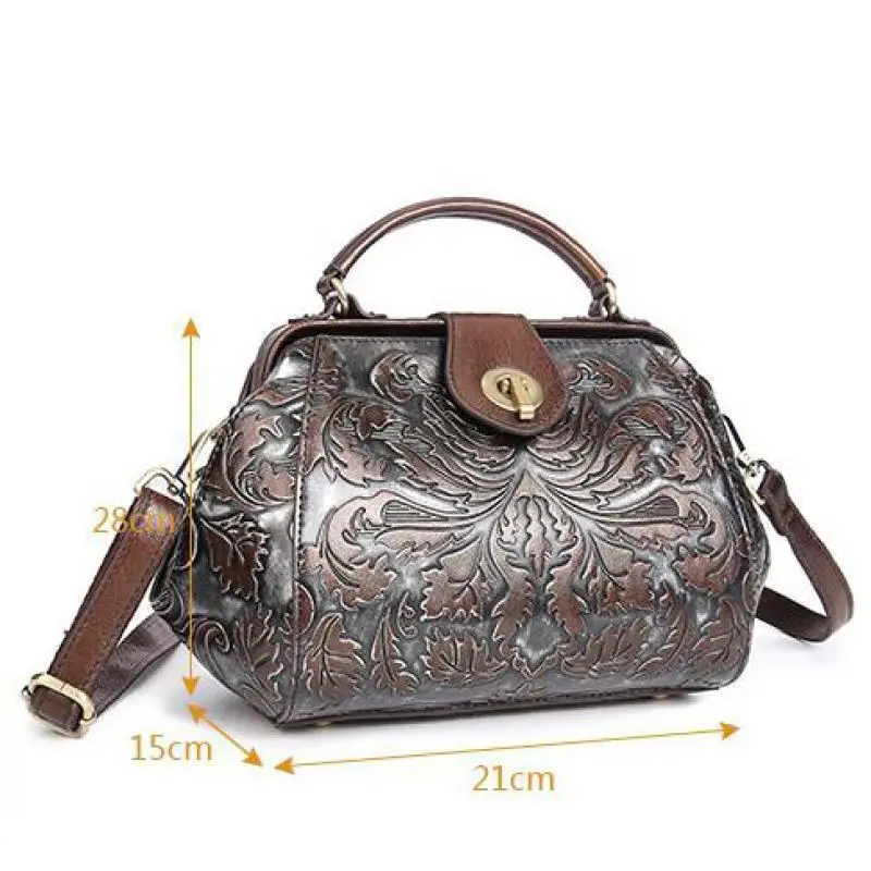 Johnature 2021 New Handmade Vintage Leisure Genuine Leather Embossing Floral Cowhide Women's Bags Shoulder&Crossbody Handbags
Johnature 2021 New Handmade Vintage Leisure Genuine Leather Embossing Floral Cowhide Women's Bags Shoulder&Crossbody Handbags