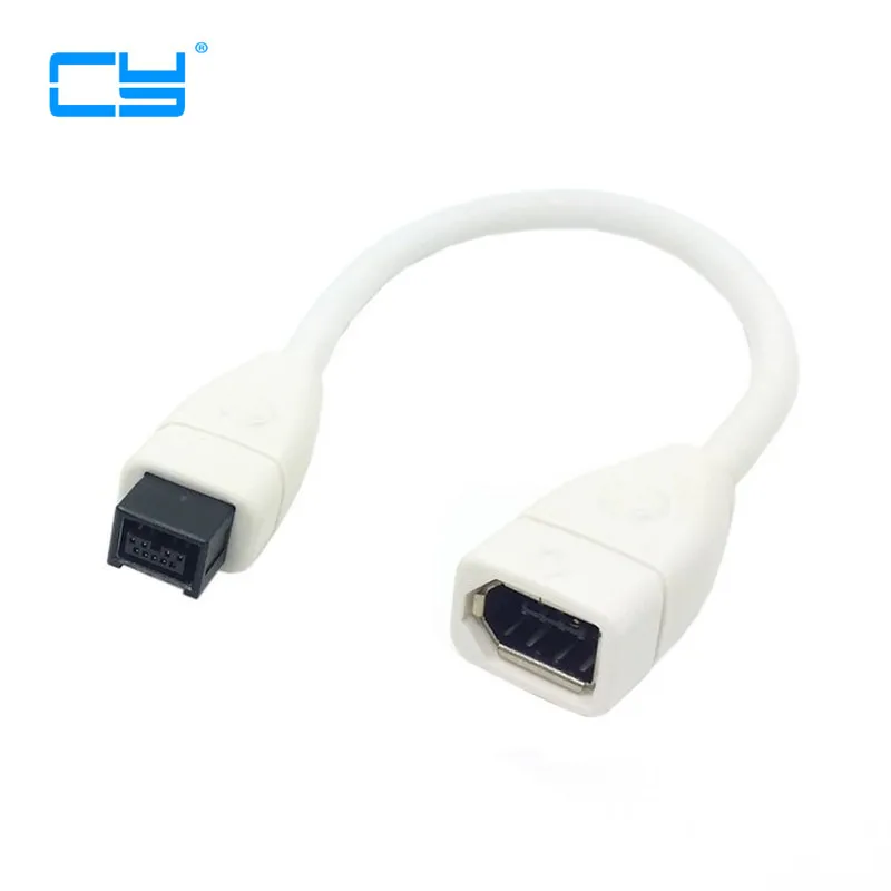 Белый IEEE 1394 ieeee1394 6-контактный кабель-адаптер 1394b 9PIN male Firewire 400-800 10 см 0 1 м |