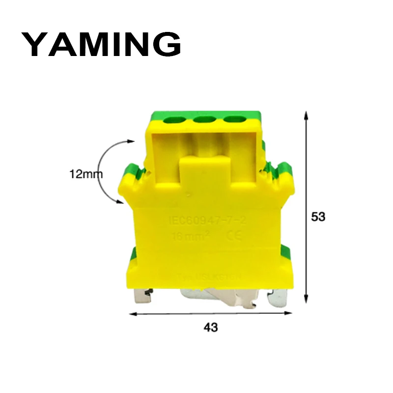 10pcs/lot UK Guide Type Yellow Green Ground Connection Terminal Block Row USLKG16 16mm2 Group Combine Ground Terminal Lug Plate
10pcs/lot UK Guide Type Yellow Green Ground Connection Terminal Block Row USLKG16 16mm2 Group Combine Ground Terminal Lug Plate