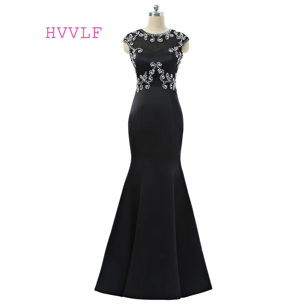 Real Photo Black Prom Dresses Mermaid Cap Sleeves Beaded Backless Long Evening Dresses Evening Gown Robe De Soiree
Real Photo Black Prom Dresses Mermaid Cap Sleeves Beaded Backless Long Evening Dresses Evening Gown Robe De Soiree