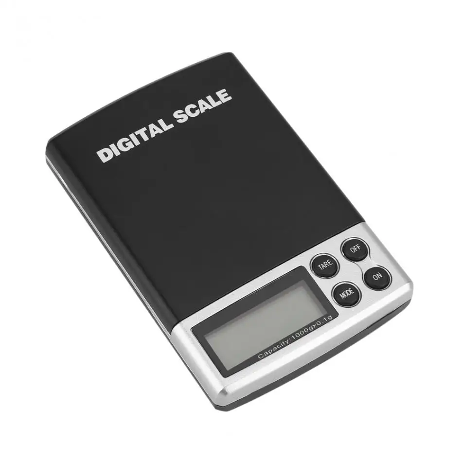 1kg/0.1g Portable LCD Display Electronic Digital Pocket Jewelry Food Scale Weighing Balance Kitchen Tool
1kg/0.1g Portable LCD Display Electronic Digital Pocket Jewelry Food Scale Weighing Balance Kitchen Tool
