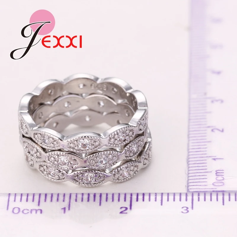 Vintage Crystal Bridal Wedding Ring Sets 925 Sterling Silver Wedding Engagement Finger Rings For Women 3PCS/Set
Vintage Crystal Bridal Wedding Ring Sets 925 Sterling Silver Wedding Engagement Finger Rings For Women 3PCS/Set