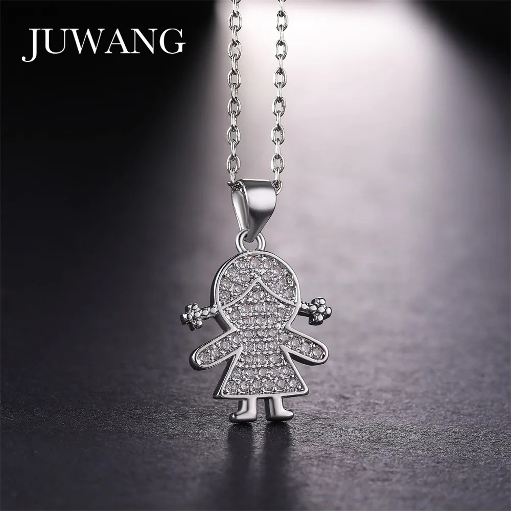 JUWANG 2020 New Fashion Women Necklaces Jewelry Cubic Zirconia Cute Girl Figure Shape Pendant Necklace For Children Girls Gifts 
JUWANG 2020 New Fashion Women Necklaces Jewelry Cubic Zirconia Cute Girl Figure Shape Pendant Necklace For Children Girls Gifts