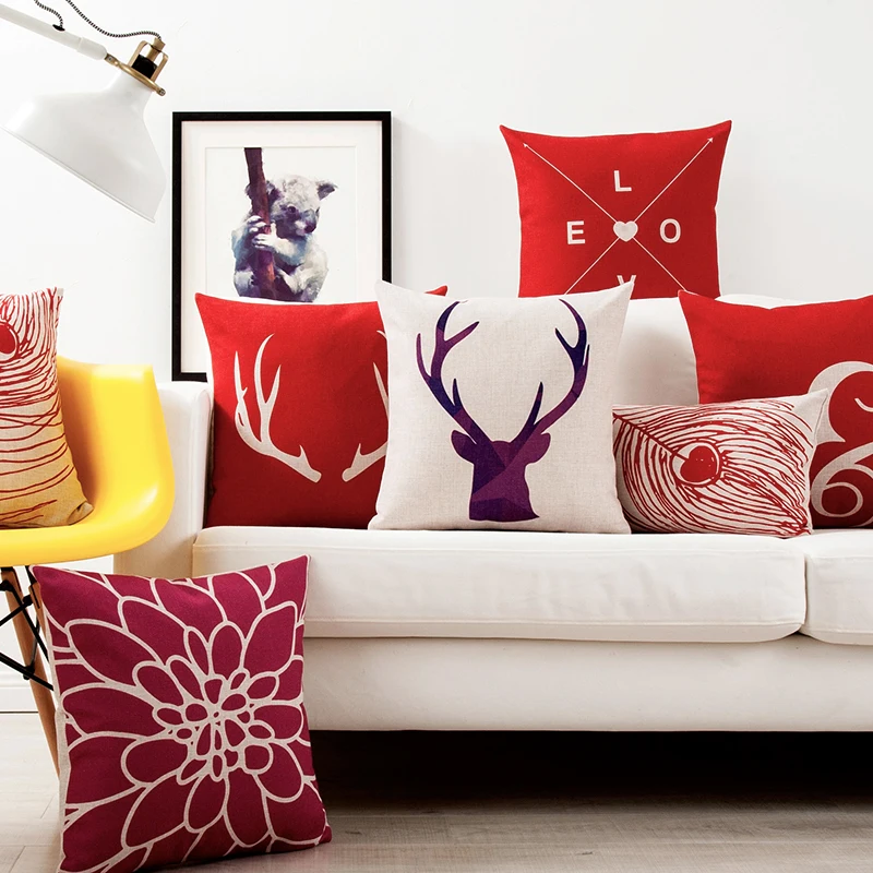 Red Geometric Arrow Deer Pillow Cushion Cover Home Decorative Pillows Love Heart Linen Pillow Case Office Sofa Lumbar pillow
Red Geometric Arrow Deer Pillow Cushion Cover Home Decorative Pillows Love Heart Linen Pillow Case Office Sofa Lumbar pillow