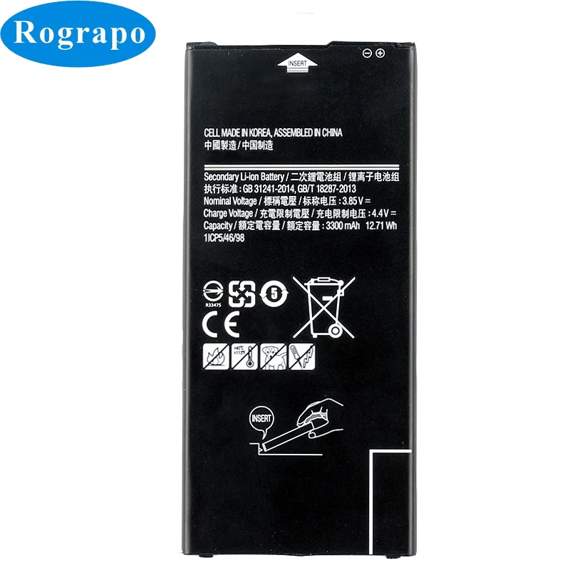 Оригинальный 3300 мА/ч EB BG610ABE Мобильный телефон батарея для Samsung Galaxy On7 2016 J7 Prime G610 G615