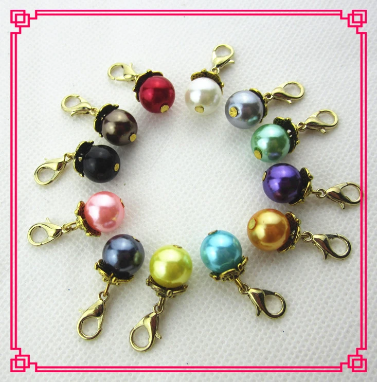Hot selling 120pcs/lot gold mix 12 different color pearl dangle charms lobster clasp charms for floating lockets pendant charms
Hot selling 120pcs/lot gold mix 12 different color pearl dangle charms lobster clasp charms for floating lockets pendant charms