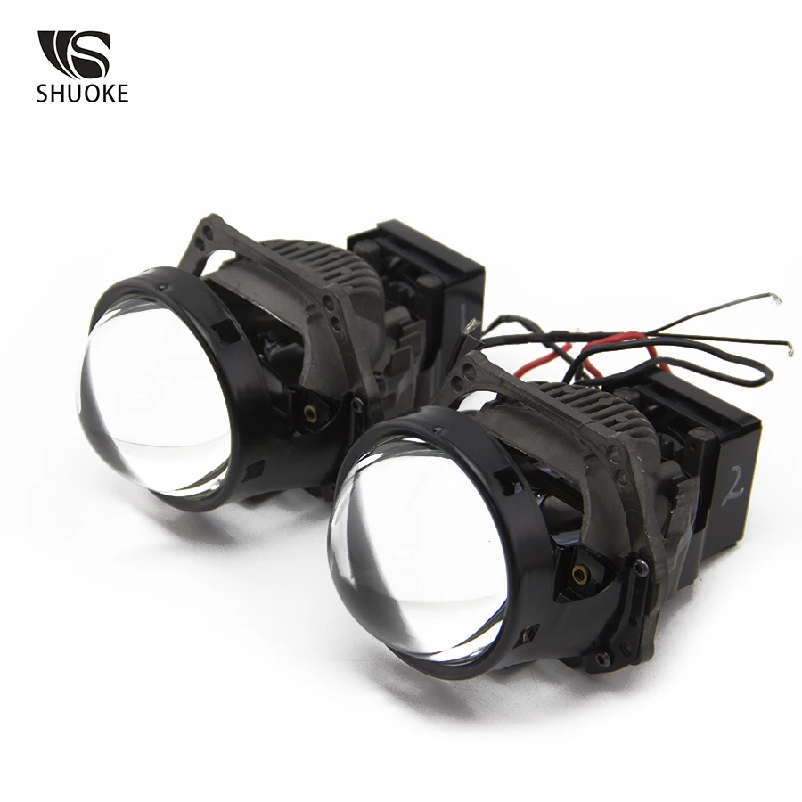 SHUOKE 3 0 дюймовый Bi Светодиодный прожектор объектива Свет 12V 3A 37W 6000K 7000LM 50000h Life 2 шт