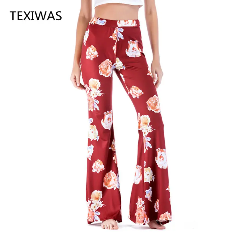 TEXIWAS осенние пляжные брюки с широкими штанинами женские расклешенные Капри