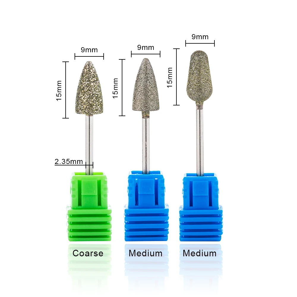 Ladymisty Gros Nail Foret Korund Burr Fraise Bits Pour Manucure Pedicure Outils Electric Forage Accessories | Красота и здоровье