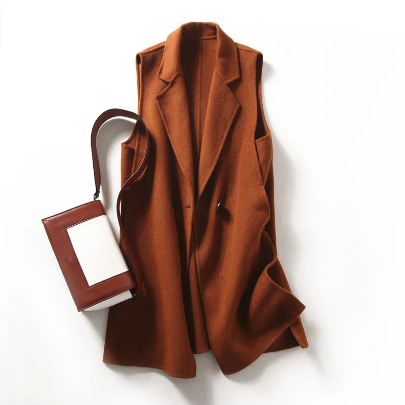 KMETRAM Women's Vest Real Wool Coat Female Jacket Woman Spring 2020 Korean Long Vests Vintage Outwear Chalecos Para Mujer MY2694
KMETRAM Women's Vest Real Wool Coat Female Jacket Woman Spring 2020 Korean Long Vests Vintage Outwear Chalecos Para Mujer MY2694