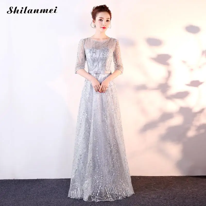Women Elegant Lace Chiffon Floor-Length Long Evening Party Dress Sequin Design Women Yellow Gold Gauze Vestidos De Fiesta
Women Elegant Lace Chiffon Floor-Length Long Evening Party Dress Sequin Design Women Yellow Gold Gauze Vestidos De Fiesta