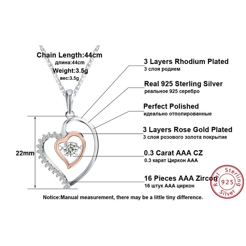 ORSA JEWELS 925 Sterling Silver Women Pendant Necklaces With AAA Zircon Romantic Heart Pendant Silver Wedding Jewelry Gift OSN15
ORSA JEWELS 925 Sterling Silver Women Pendant Necklaces With AAA Zircon Romantic Heart Pendant Silver Wedding Jewelry Gift OSN15