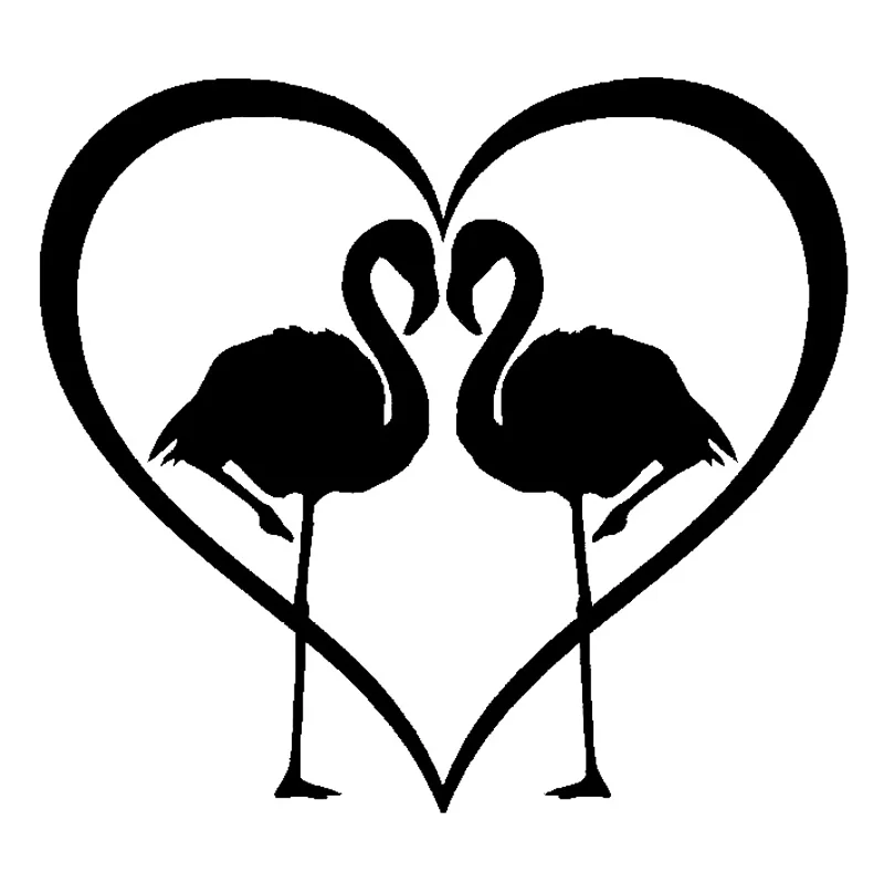 14.9cm*13.5cm Flamingo Heart Animal Car-Styling Vinyl Car Sticker Black/Silver S3-5447
14.9cm*13.5cm Flamingo Heart Animal Car-Styling Vinyl Car Sticker Black/Silver S3-5447