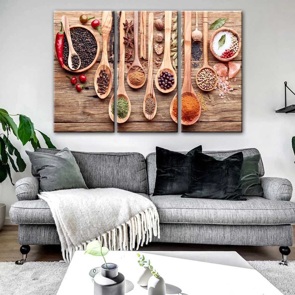Food Spoon Grains Spices Canvas Paintings On The Wall Modular Pictures Kitchen Theme Wall Art Canvas Prints For Home Wall Decor
Food Spoon Grains Spices Canvas Paintings On The Wall Modular Pictures Kitchen Theme Wall Art Canvas Prints For Home Wall Decor