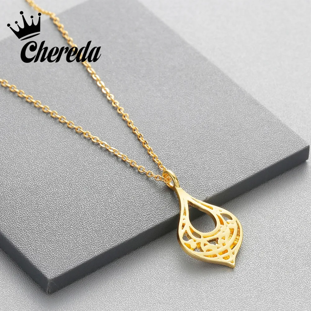 Chereda Delicate Gold Color Necklace For Women Handmade Olivewood Pendant Bijoux Female Wedding Party Jewelry Fine Accessories
Chereda Delicate Gold Color Necklace For Women Handmade Olivewood Pendant Bijoux Female Wedding Party Jewelry Fine Accessories