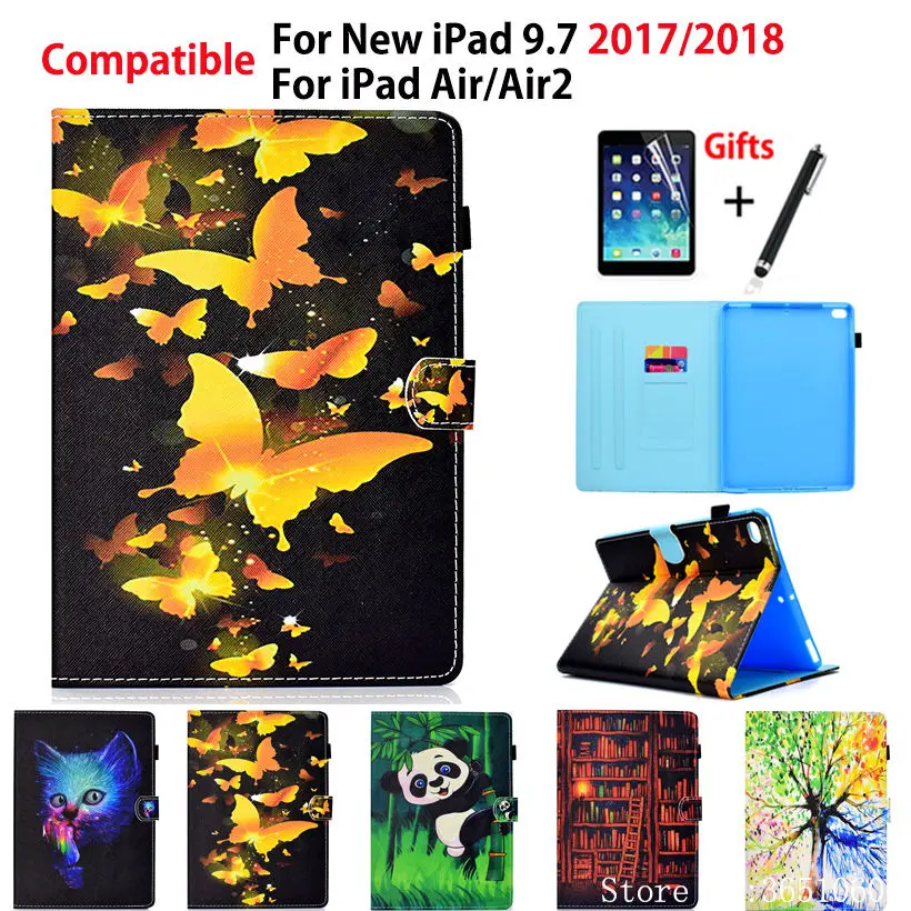 Модный окрашенный чехол для Apple iPad 9,7 "6-го поколения 2018 2017 A1893 A1954 чехол для iPad Air 1 2 подставка оболочка + стилус + пленка
Модный окрашенный чехол для Apple iPad 9,7 "6-го поколения 2018 2017 A1893 A1954 чехол для iPad Air 1 2 подставка оболочка + стилус + пленка