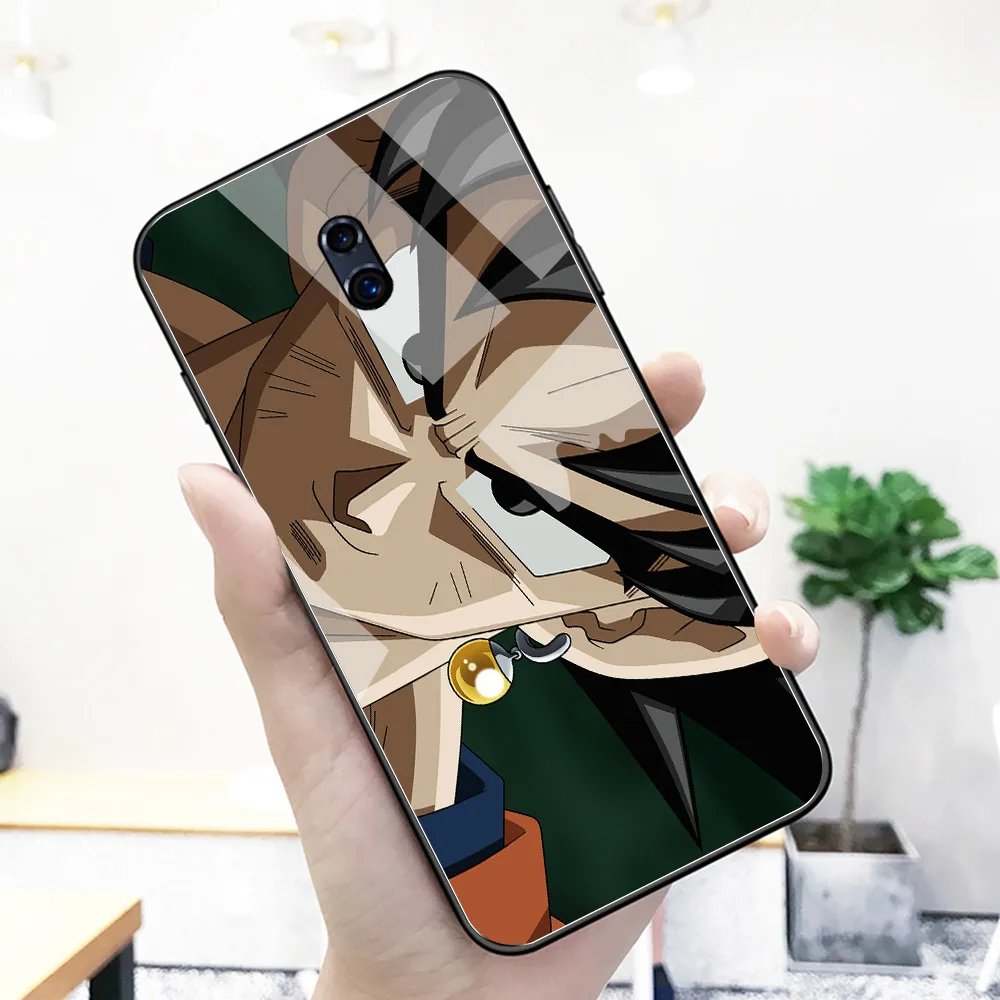 Чехол для Oppo Rone стеклянная задняя крышка с аниме драконом чехол goku R9 R9S R11 R11S Plus R17