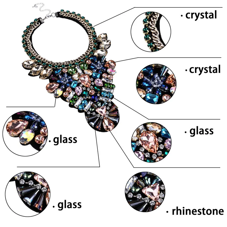 New Year Party Fashion 8 Colors Necklaces For Women Charm Jewelry Torques Glass Statement Pendants Chokers Dress Necklaces
New Year Party Fashion 8 Colors Necklaces For Women Charm Jewelry Torques Glass Statement Pendants Chokers Dress Necklaces