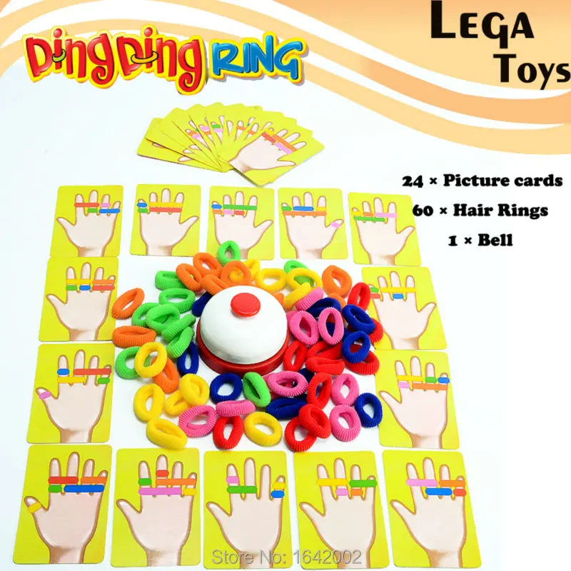 Family Fun Ring Ding Toy Great Party Games Practical Gadgets Funny Challenge toys,1 Bell,24 pcs picture cards 60 pcs Hair Ring
Family Fun Ring Ding Toy Great Party Games Practical Gadgets Funny Challenge toys,1 Bell,24 pcs picture cards 60 pcs Hair Ring