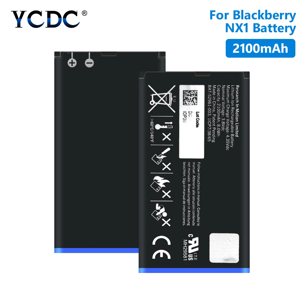Сменный аккумулятор NX1 для Blackberry Q10 LTE литий полимерный на мобильный телефон 2100