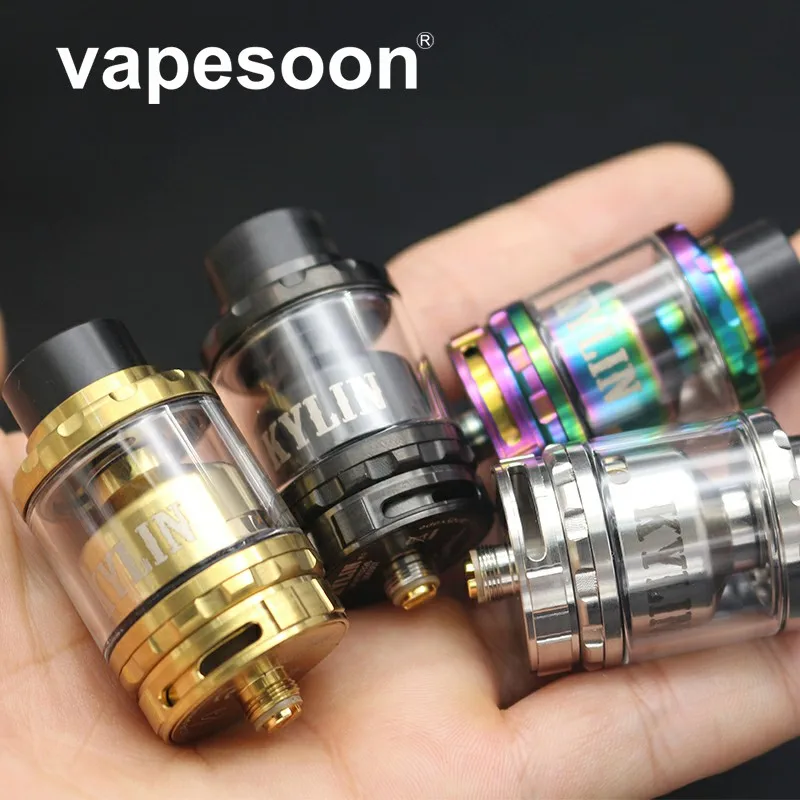 Vapesoon Adjustable Airflow Kylin RTA Atomizer 2ml/6ml Vape Vaporizer Tank for e-Cigarette Mod Squonk Box
Vapesoon Adjustable Airflow Kylin RTA Atomizer 2ml/6ml Vape Vaporizer Tank for e-Cigarette Mod Squonk Box