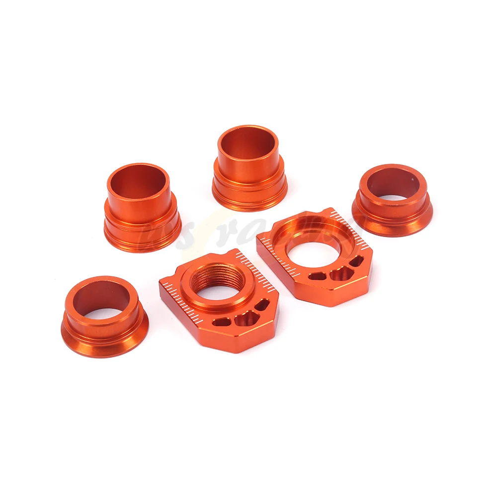 Motorcycle CNC Front Rear Wheel Hub Spacers And Axle Block For KTM SX SXF XCF 125 150 200 250 300 350 400 450 2013-2014
Motorcycle CNC Front Rear Wheel Hub Spacers And Axle Block For KTM SX SXF XCF 125 150 200 250 300 350 400 450 2013-2014