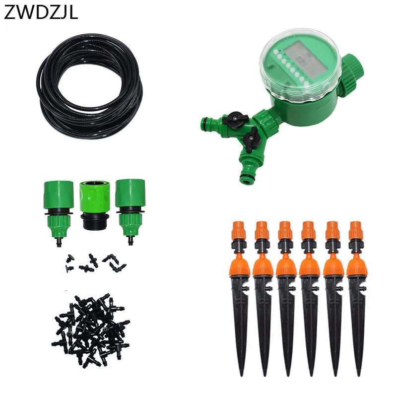 Greenhouse DIY Automatic Watering Micro Drip Irrigation System 2-way Garden Self Watering Kits with Adjustable Dripper 1 set
Greenhouse DIY Automatic Watering Micro Drip Irrigation System 2-way Garden Self Watering Kits with Adjustable Dripper 1 set