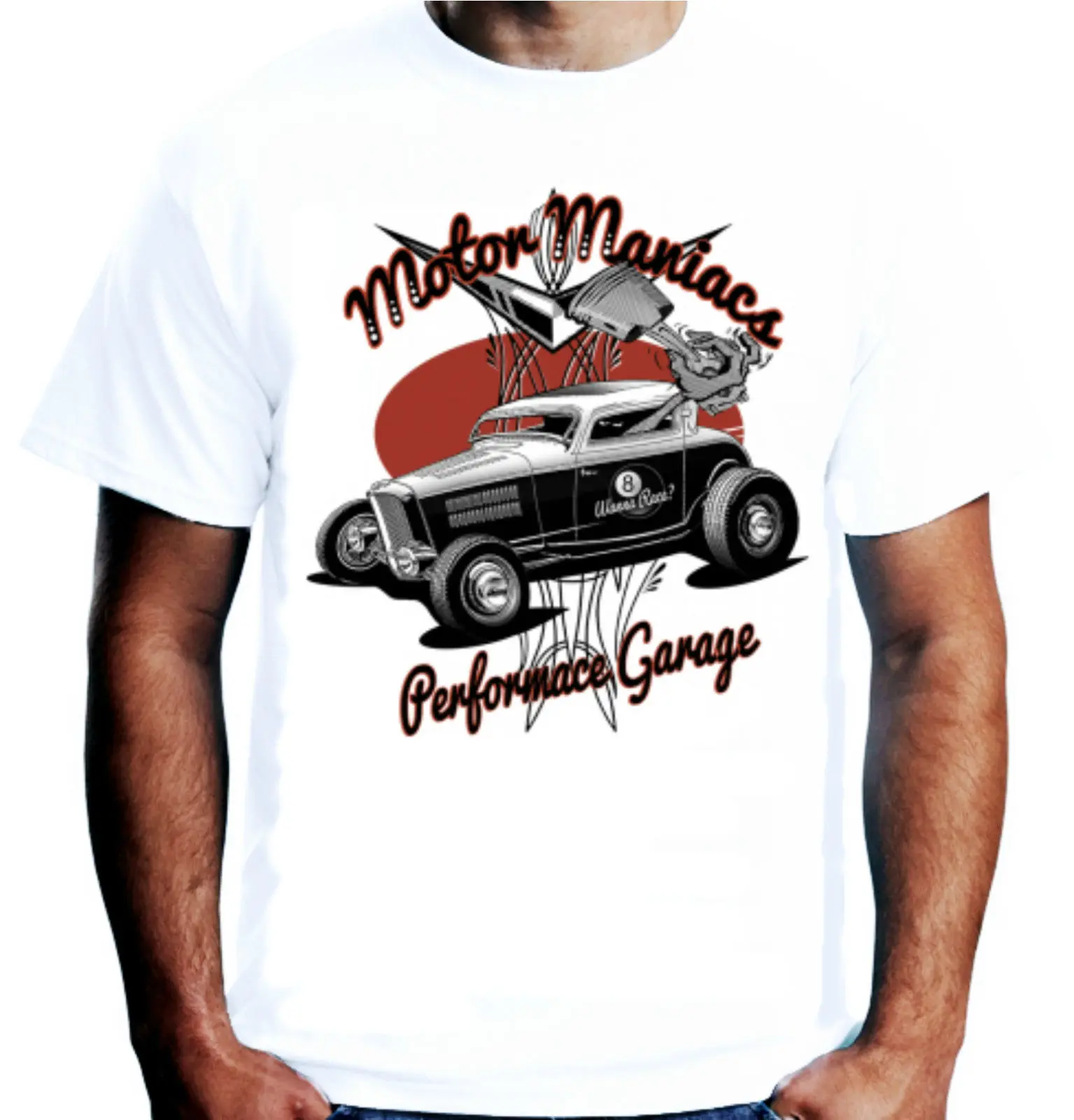 Shirts Homme Novelty Tshirt Men Mens Motor Maniacs T-Shirt Hot Rat Rod American Car 3 Window Rockabillyhip Hop Clothes
Shirts Homme Novelty Tshirt Men Mens Motor Maniacs T-Shirt Hot Rat Rod American Car 3 Window Rockabillyhip Hop Clothes
