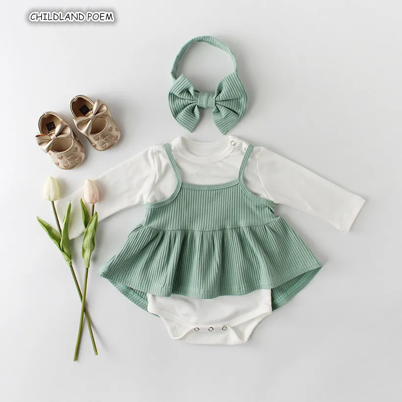 Baby Girl Clothes Spring Newborn Baby Clothes 100% Cotton New born Infant Clothing Set Baby Romper + Baby Dress + Headband 3pcs
Baby Girl Clothes Spring Newborn Baby Clothes 100% Cotton New born Infant Clothing Set Baby Romper + Baby Dress + Headband 3pcs
