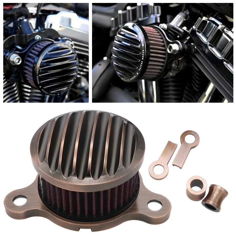 Bronze Air Filter Motorcycle Intake Air Cleaner System For Harley Sportster XL Iron 883 XL1200 48 72 2004-2014 Filtre a air moto
Bronze Air Filter Motorcycle Intake Air Cleaner System For Harley Sportster XL Iron 883 XL1200 48 72 2004-2014 Filtre a air moto