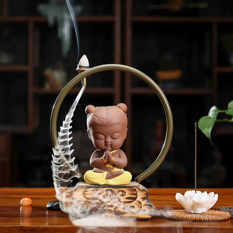 Креативная фиолетовая глиняная статуя Boutique Zisha курильница палочка для