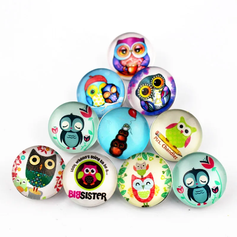 Hot Sale 20pcs Animal Owl Snap Buttons Charms Cartoon 18mm Glass Buttons Fit DIY Snap Bracelets Replaceable Buttons Jewelry
Hot Sale 20pcs Animal Owl Snap Buttons Charms Cartoon 18mm Glass Buttons Fit DIY Snap Bracelets Replaceable Buttons Jewelry