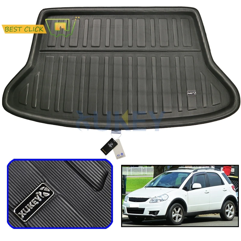Подходит для SUZUKI SX4 2006 2013 хэтчбек подкладка ботинок задний коврик багажника