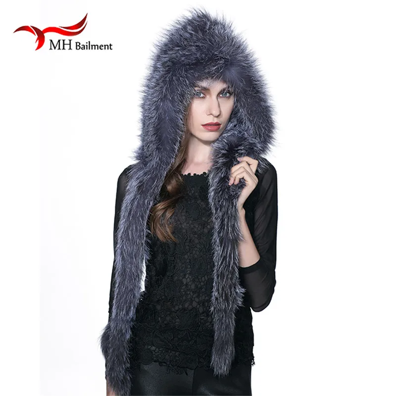 MH Real Fox Knitted Fur Hat Winter Winter Warm Genuine Fox Fur Scarf Hat Women Winter fashion Casual Knit Hooded Cap Russia W#09
MH Real Fox Knitted Fur Hat Winter Winter Warm Genuine Fox Fur Scarf Hat Women Winter fashion Casual Knit Hooded Cap Russia W#09