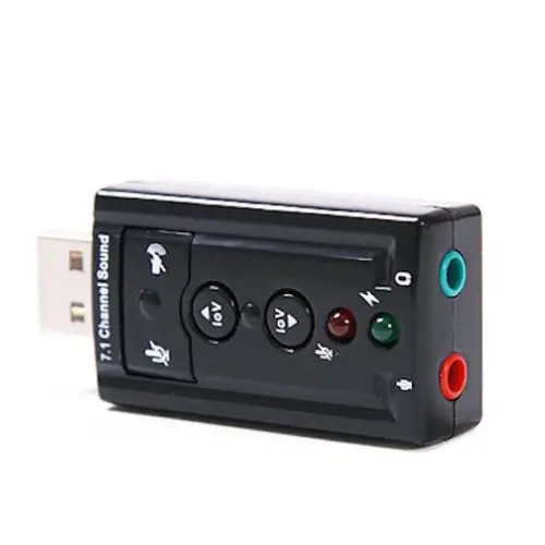 USB 2,0 Внешний 7,1 канал 3D Виртуальная звуковая карта, адаптер для ПК ноутбука-новый
USB 2,0 Внешний 7,1 канал 3D Виртуальная звуковая карта, адаптер для ПК ноутбука-новый