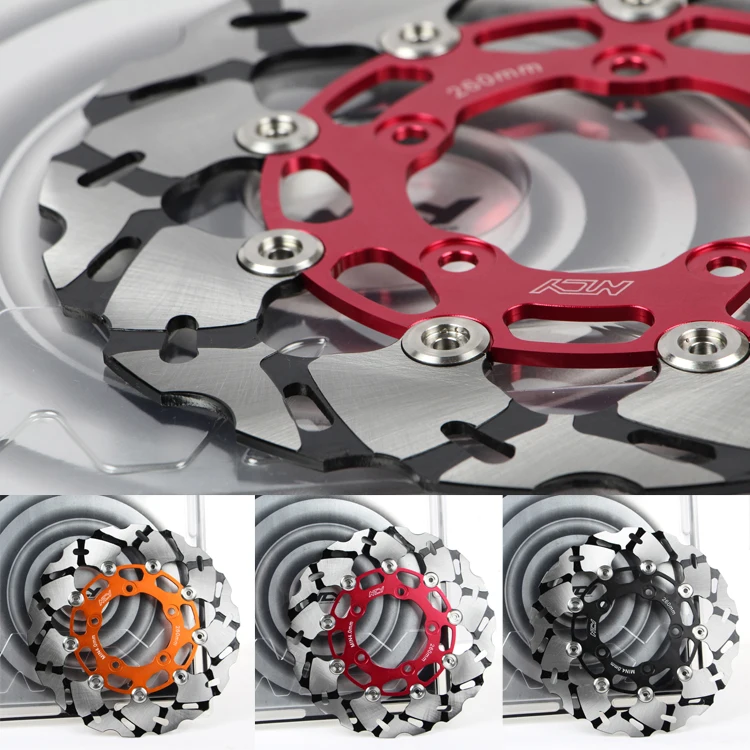 high quality personality Motorcycle modification Front and rear brake discs 260mm size Aluminium alloy material brake discs
high quality personality Motorcycle modification Front and rear brake discs 260mm size Aluminium alloy material brake discs